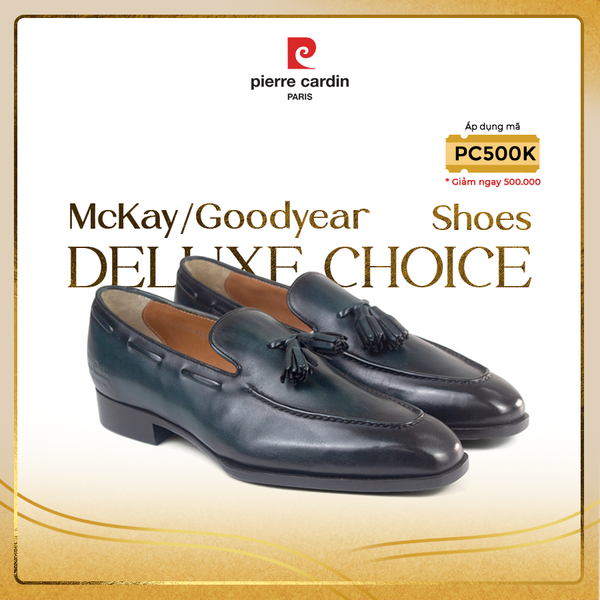 [HAND-WELTED] Giày Tassel Loafer Cao Cấp Pierre Cardin - PCMFWLF 400