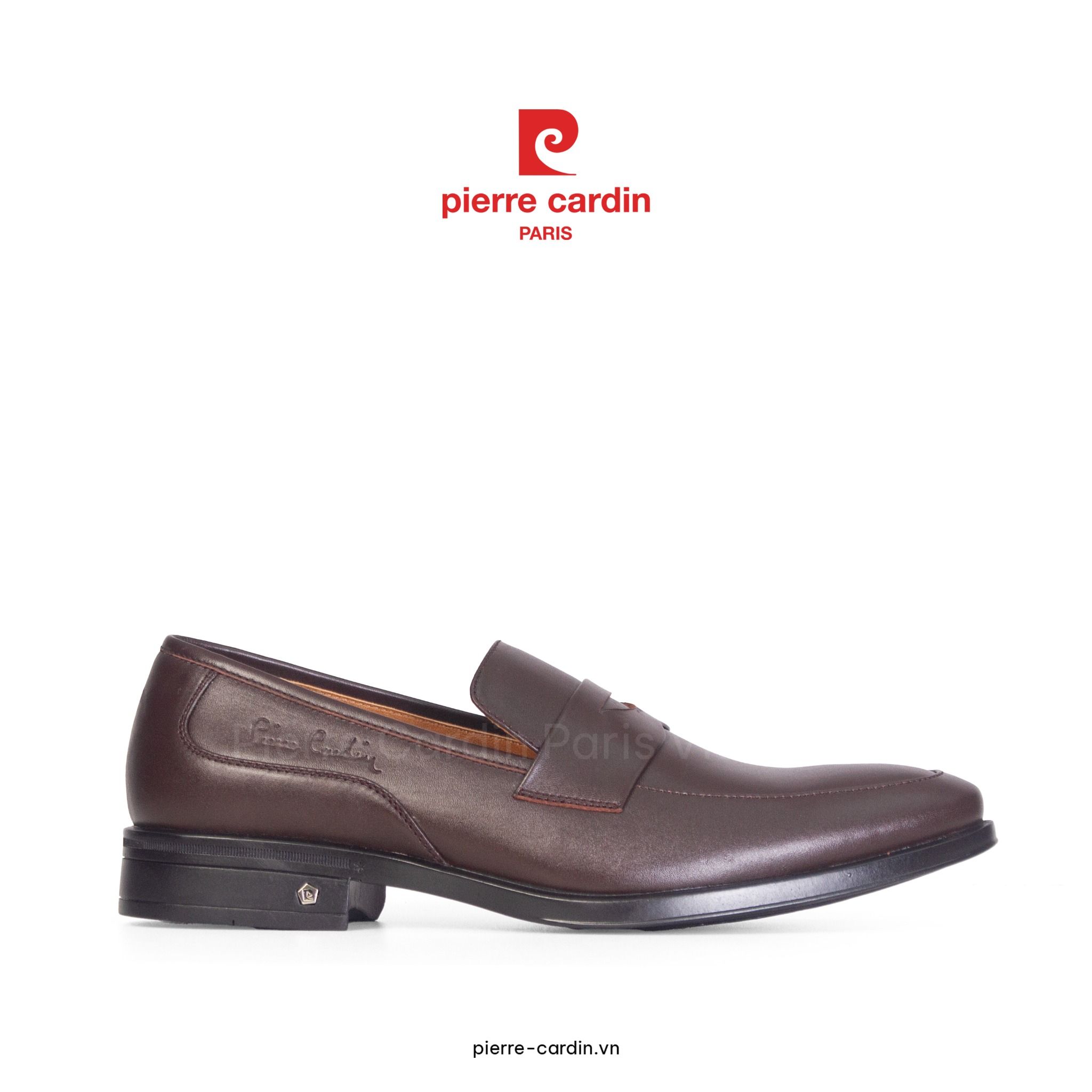 Pierre Cardin Paris Vietnam: GIày Penny Loafer Phiên Bản Đế Độc Quyền Pierre Cardin - PCMFWLI 796 (BROWN)