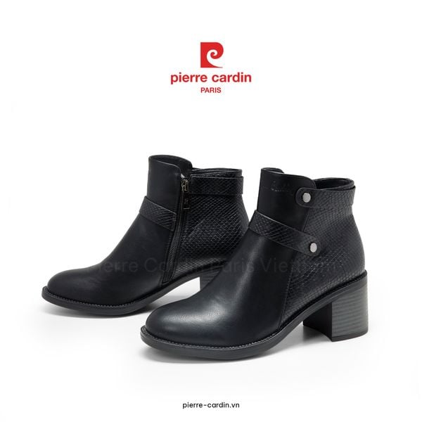 Giày Boot Nữ Cổ Thấp Phong Cách Miền Viễn Tây Pierre Cardin - PCWFWSI 268 (+6cm)