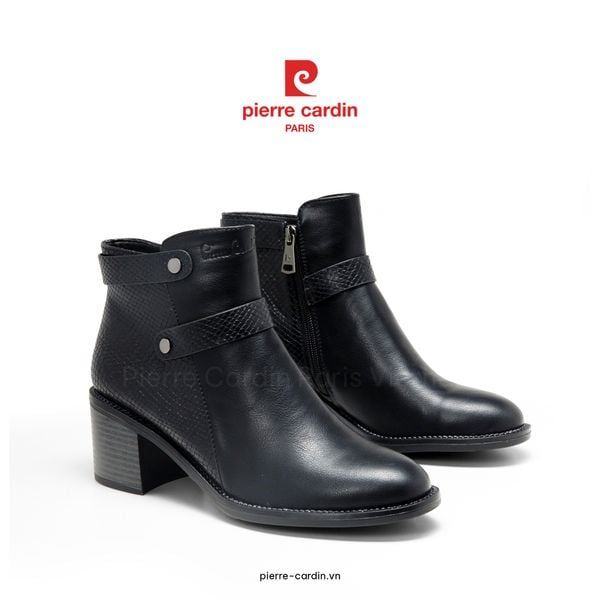 Giày Boot Nữ Cổ Thấp Phong Cách Miền Viễn Tây Pierre Cardin - PCWFWSI 268 (+6cm)
