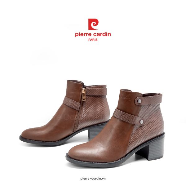 Giày Boot Nữ Cổ Thấp Phong Cách Miền Viễn Tây Pierre Cardin - PCWFWSI 268 (+6cm)