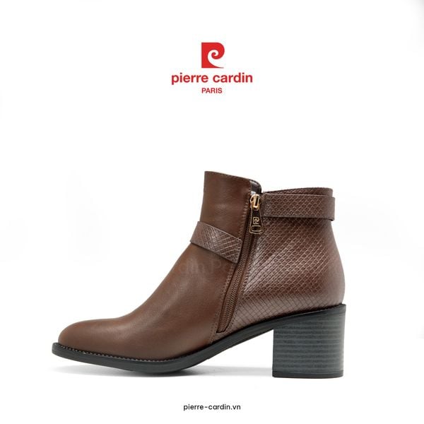 Giày Boot Nữ Cổ Thấp Phong Cách Miền Viễn Tây Pierre Cardin - PCWFWSI 268 (+6cm)