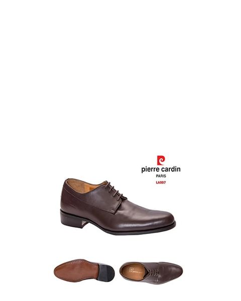 Giày Da Pierre Cardin Brown Blank Derby PCMFWLA 007