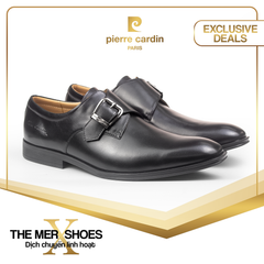 Giày Single Monkstrap Cao Cấp Pierre Cardin - PCMFWLI 778 (BLACK)