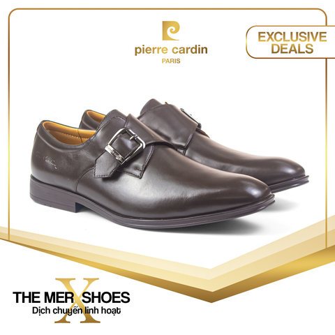 Giày Single Monkstrap Cao Cấp Pierre Cardin - PCMFWLI 778 (BLACK)