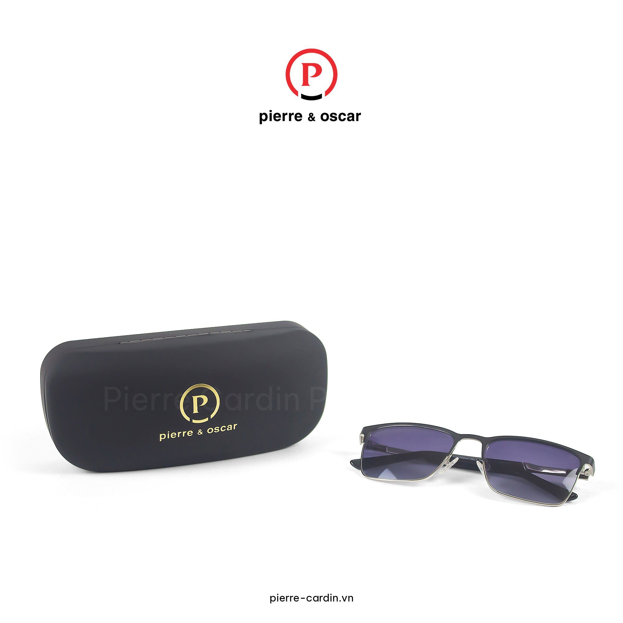 Pierre Cardin Paris Vietnam: Mắt Kính Nam Cao Cấp Pierre&Oscar - POMSGSH012BLK