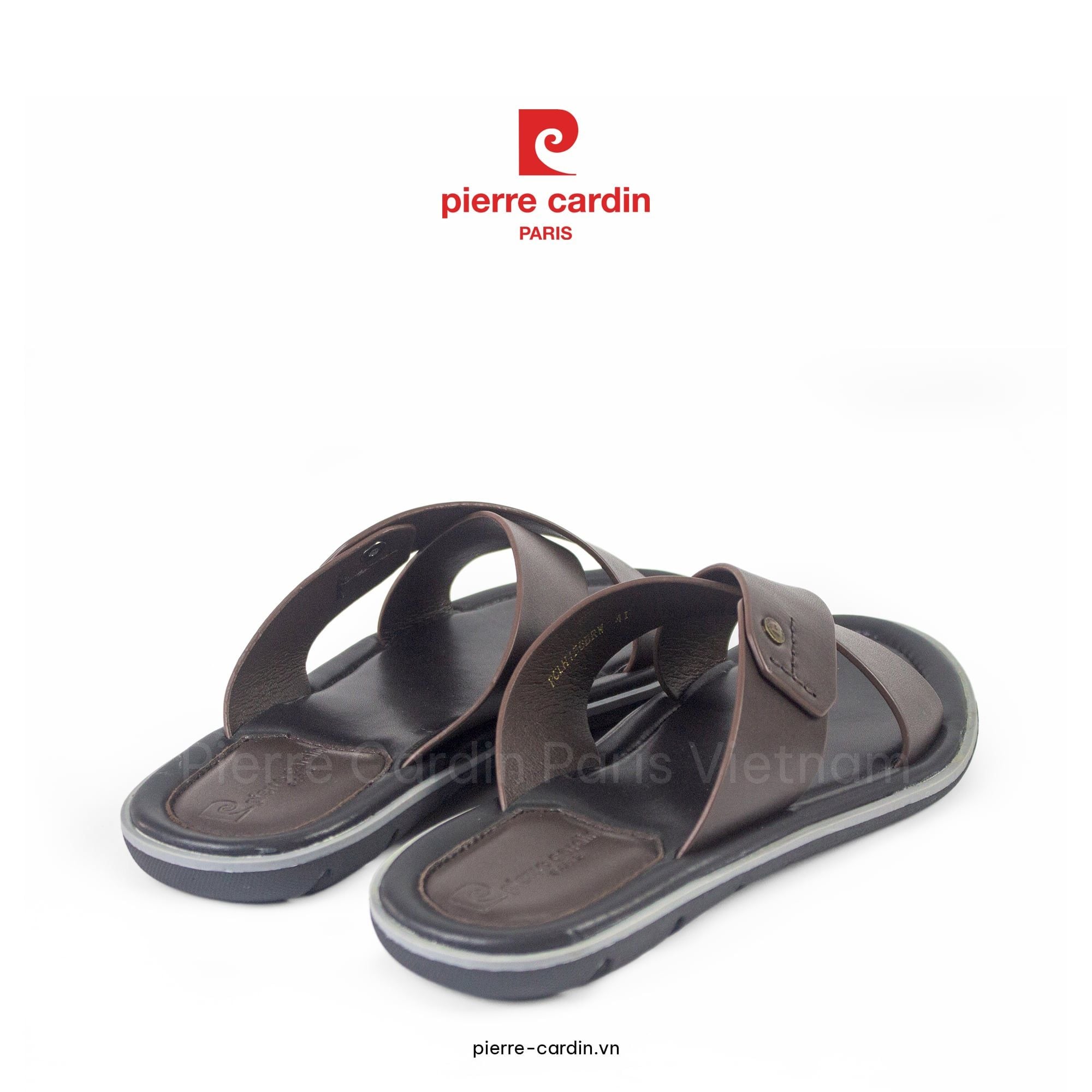 Pierre Cardin Paris Vietnam: Sandals Nam Hàng Hiệu Pierre Cardin - PCMFWLH 158 (BROWN)