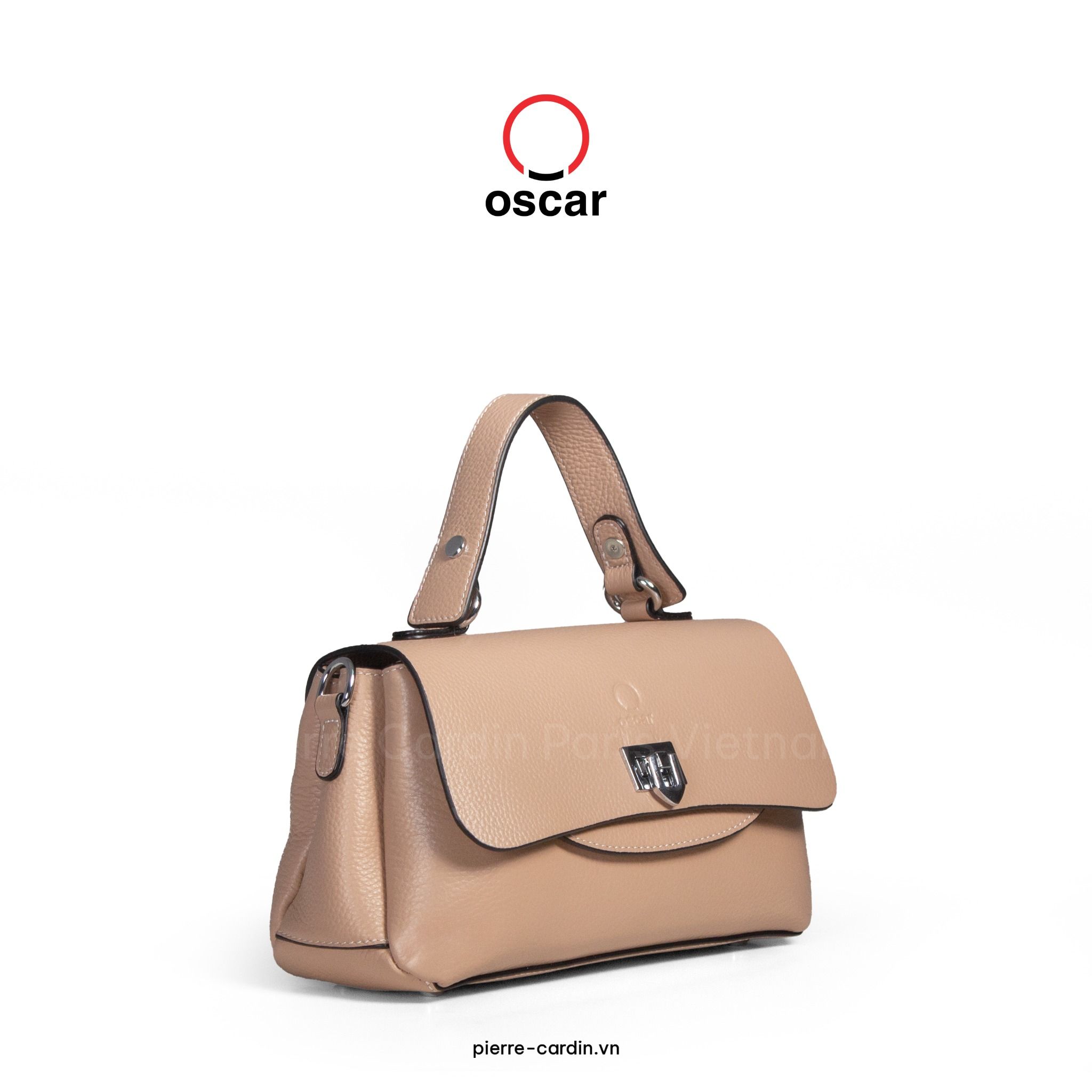 Pierre Cardin Paris Vietnam: Túi Xách Nữ Da Thật Oscar Fashion - OCWHBLH 089 (CREAM)