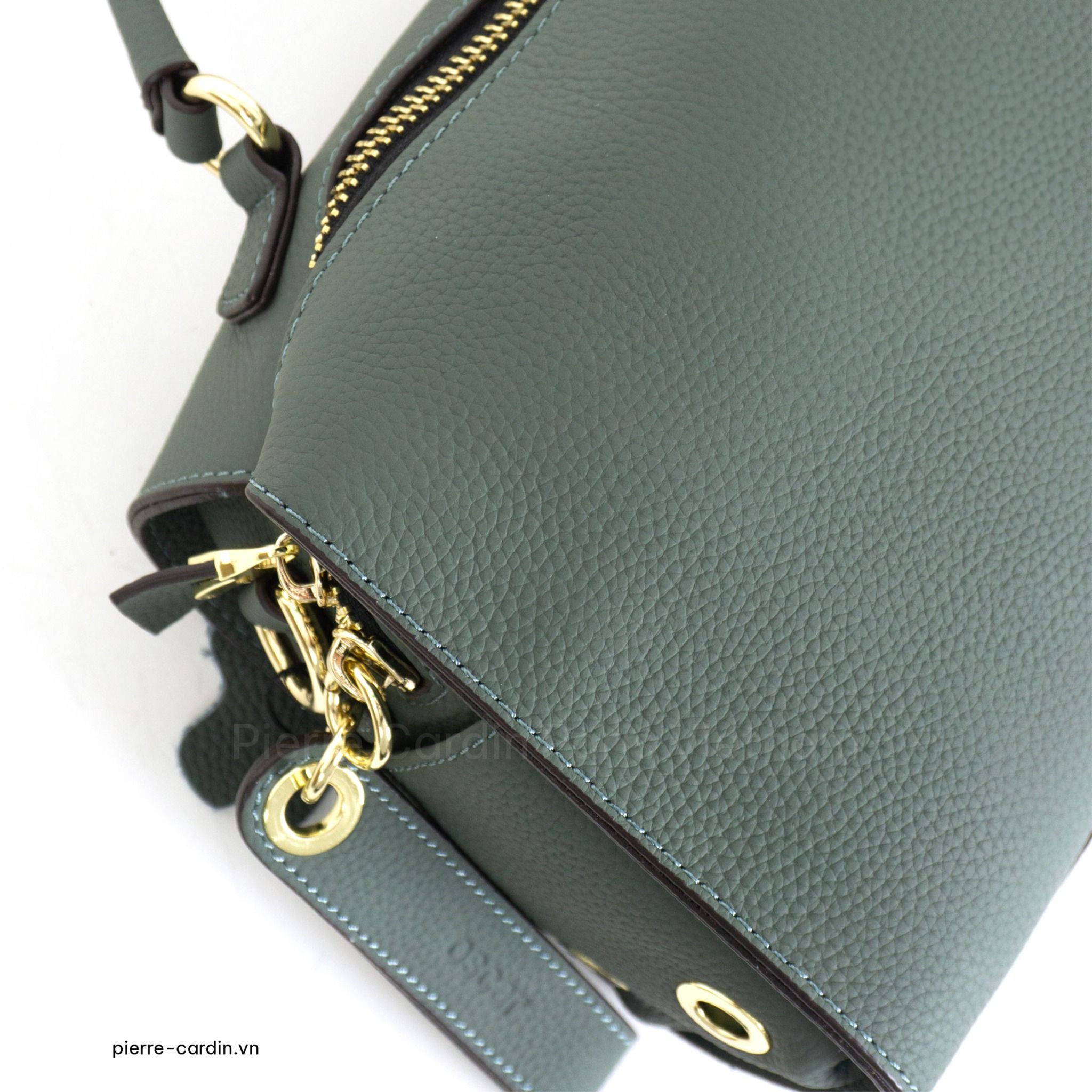 Pierre Cardin Paris Vietnam: Túi Xách Nữ Da Thật Oscar Fashion - OCWHBLH 096 (BLUE & BEIGE)