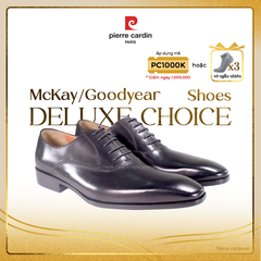 Giày Classic Oxford Đế Da Pierre Cardin - PCMFWLH 360 (BLACK)