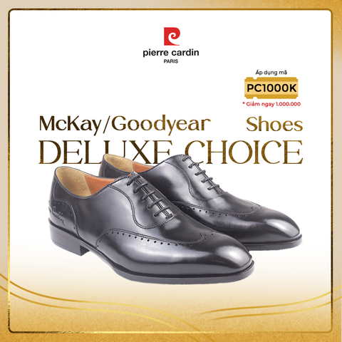 Giày Brogue Oxford Cao Cấp Pierre Cardin - PCMFWLH 364 (BLACK)