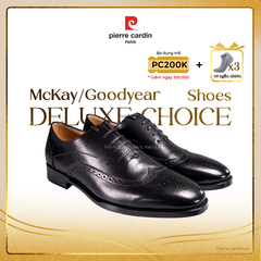 Giày Brogue Oxford Đế Da Pierre Cardin - PCMFWLG 357
