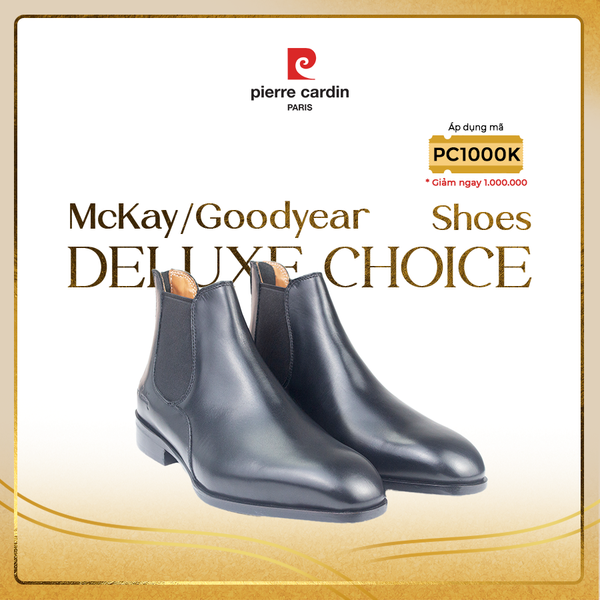 [SUPREME] Bốt Cổ Trung Cao Cấp Da Bò Ý Pierre Cardin - PCMFWLH 371