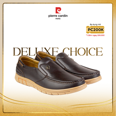 Giày Mọi Da Bò Nappa Cao Cấp Pierre Cardin - PCMFWLH 773 (BLACK)