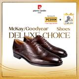 [ROYAL] Giày Brogue Oxford Đế Da Pierre Cardin - PCMFWLG 357