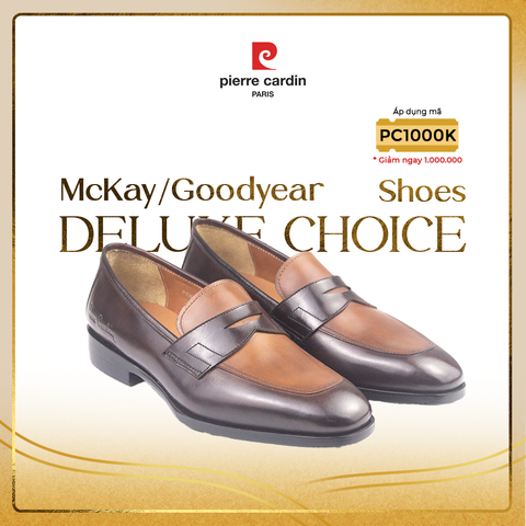 Giày Penny Loafer Phiên Bản Độc Quyền Pierre Cardin - PCMFWLH 370 (BROWN)