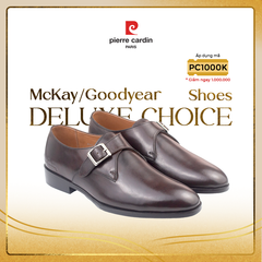 Giày Single Monkstrap Cao Cấp Pierre Cardin - PCMFWLH 367 (BLACK)