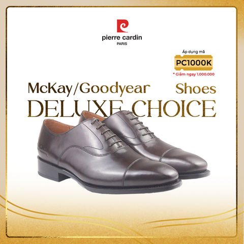 Giày Oxford Đế Da Thượng Hạng Pierre Cardin - PCMFWLH 372 (BROWN)