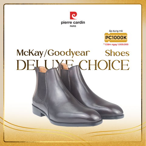 Bốt Cổ Cao Đế Da Pierre Cardin - PCMFWLH 371 (Da Bò Ý) - BROWN