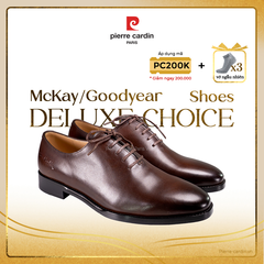 Giày Wholecut Oxford Đế Da Piearre Cardin - PCMFWLG 356 (GOLD)