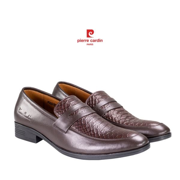 Giày Penny Loafer Vân Cá Sấu Pierre Cardin - PCMFWLG 723