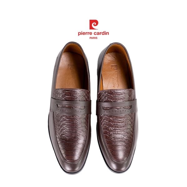Giày Penny Loafer Vân Cá Sấu Pierre Cardin - PCMFWLG 723