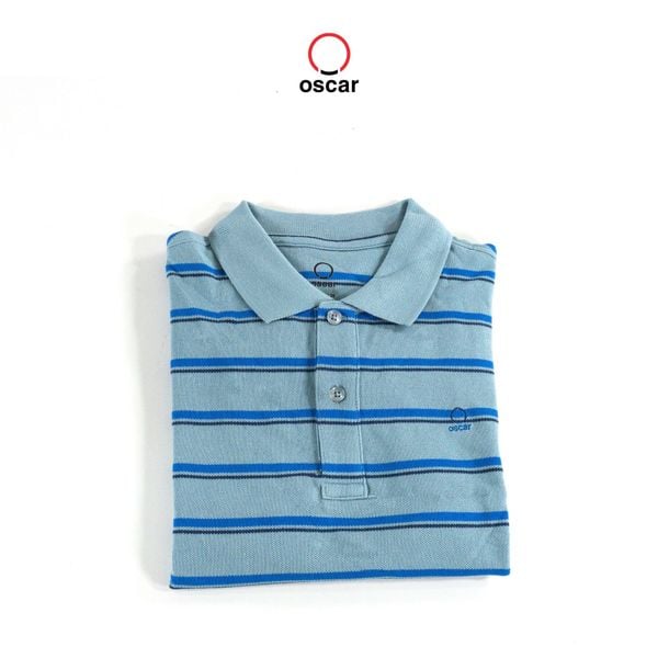 Áo Thun Nam Polo Oscar - OCMPKSF 010 (Sọc Navy)