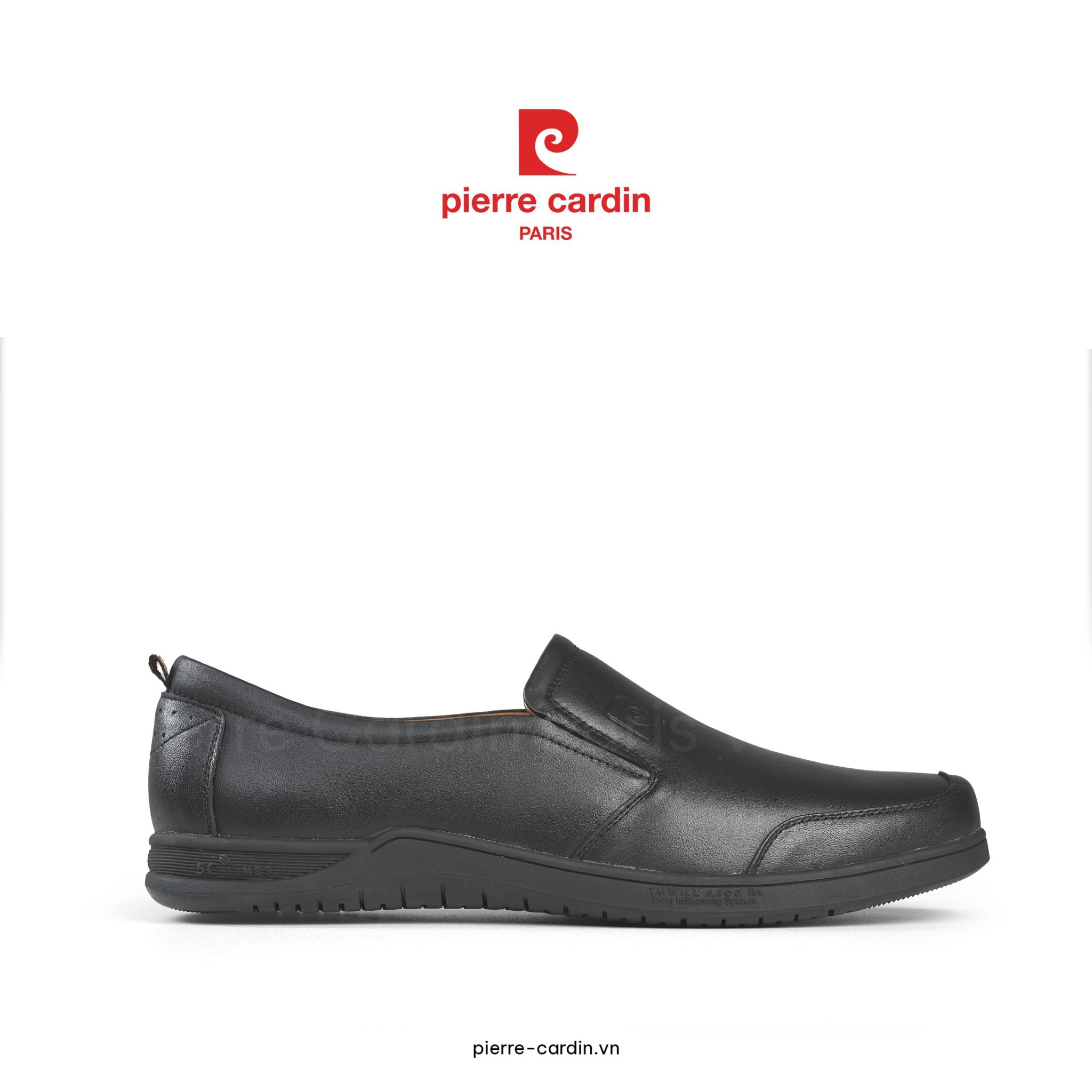 Pierre Cardin Paris Vietnam | Giày Mọi Da Bò Nappa Cao Cấp Pierre Cardin - PCMFWLH 804 (BLACK)