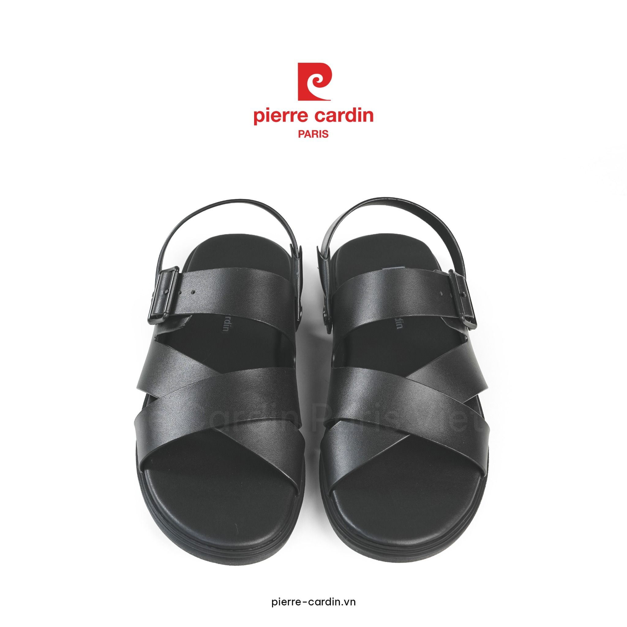 Pierre Cardin Paris Vietnam | Dép Da Nam Phong Cách Trẻ Trung Pierre Cardin - PCMFWLH 166 (BLACK)