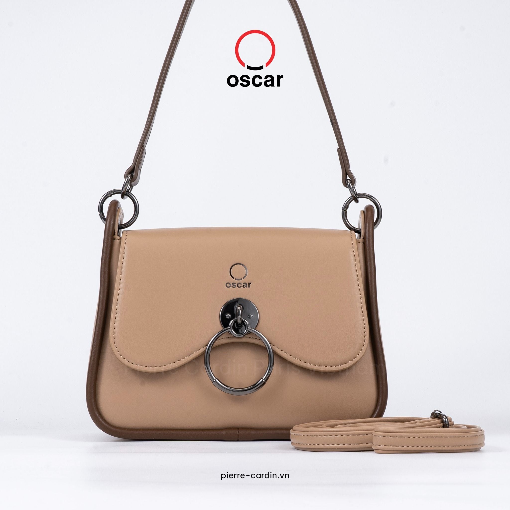 Pierre Cardin Paris Vietnam: Túi Xách Nữ Thời Trang Quý Phái Oscar Fashion - OCWHBSI 098 (BEIGE)