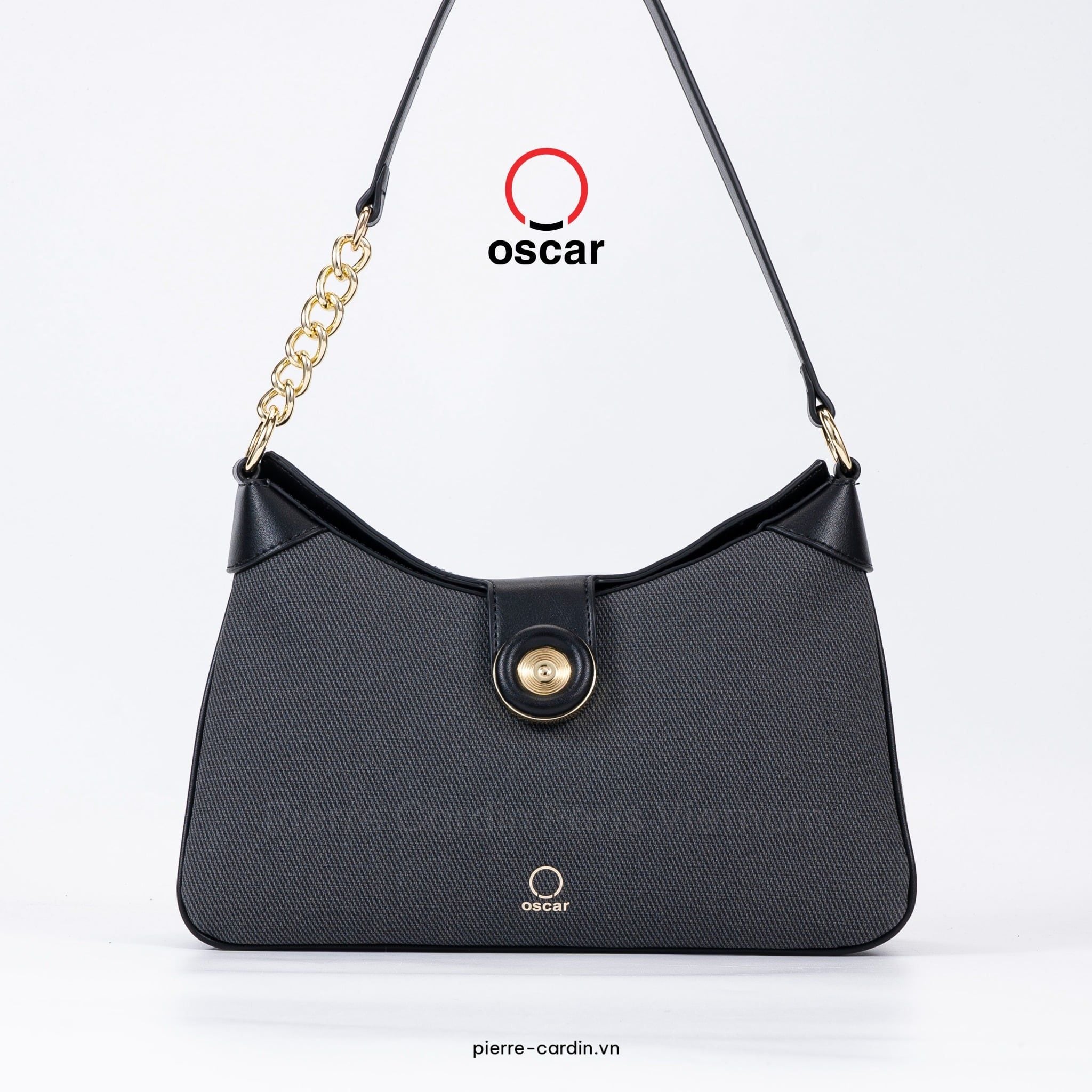 Pierre Cadin Paris Vietnam: Túi Xách Nữ Công Sở Hiện Đại Oscar Fashion - OCWHBSI 099 (BEIGE & BLACK)