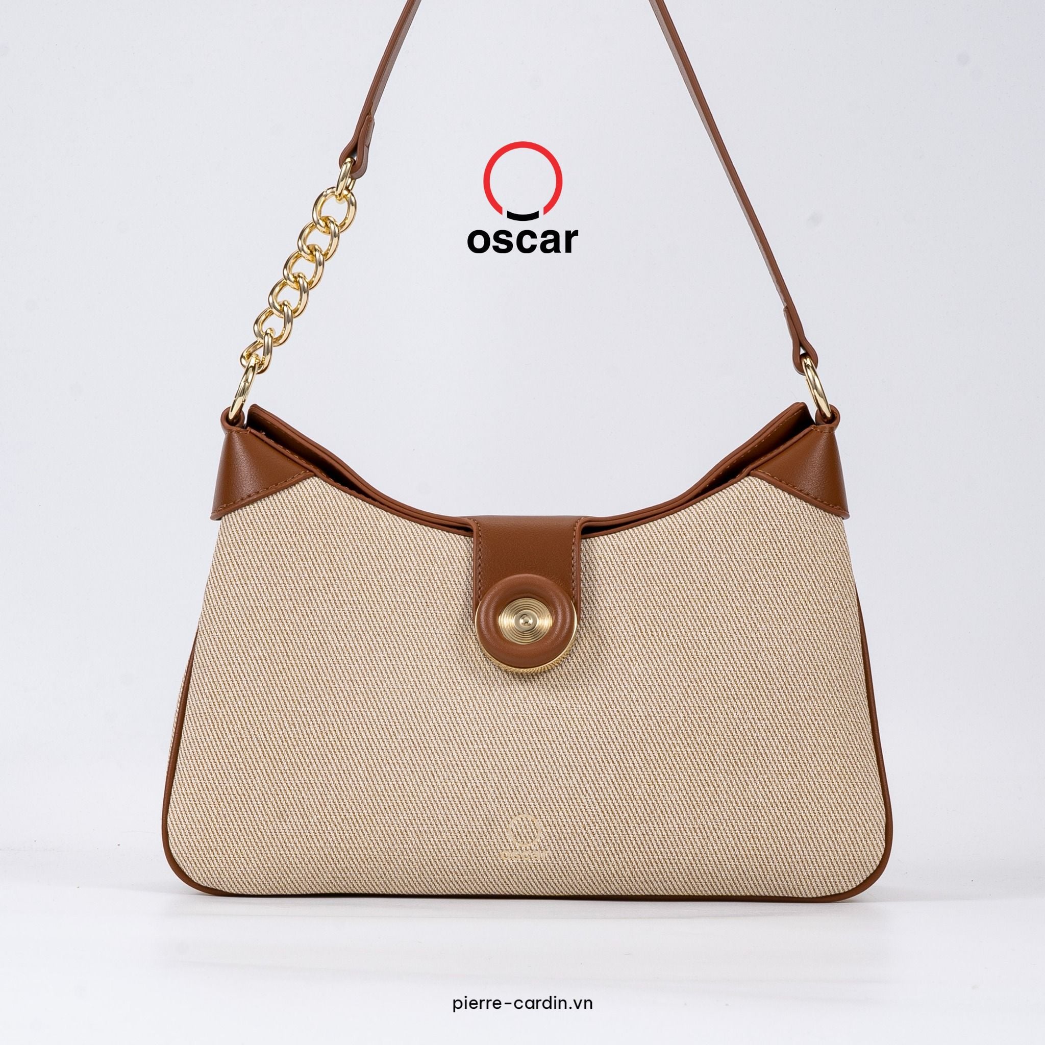 Pierre Cadin Paris Vietnam: Túi Xách Nữ Công Sở Hiện Đại Oscar Fashion - OCWHBSI 099 (BEIGE & BLACK)