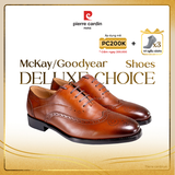 [ROYAL] Giày Brogue Oxford Đế Da Pierre Cardin - PCMFWLG 357