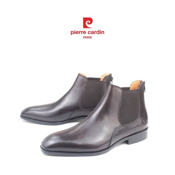 [SUPREME] Bốt Cổ Trung Cao Cấp Da Bò Ý Pierre Cardin - PCMFWLH 371