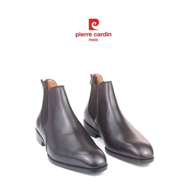 [SUPREME] Bốt Cổ Trung Cao Cấp Da Bò Ý Pierre Cardin - PCMFWLH 371