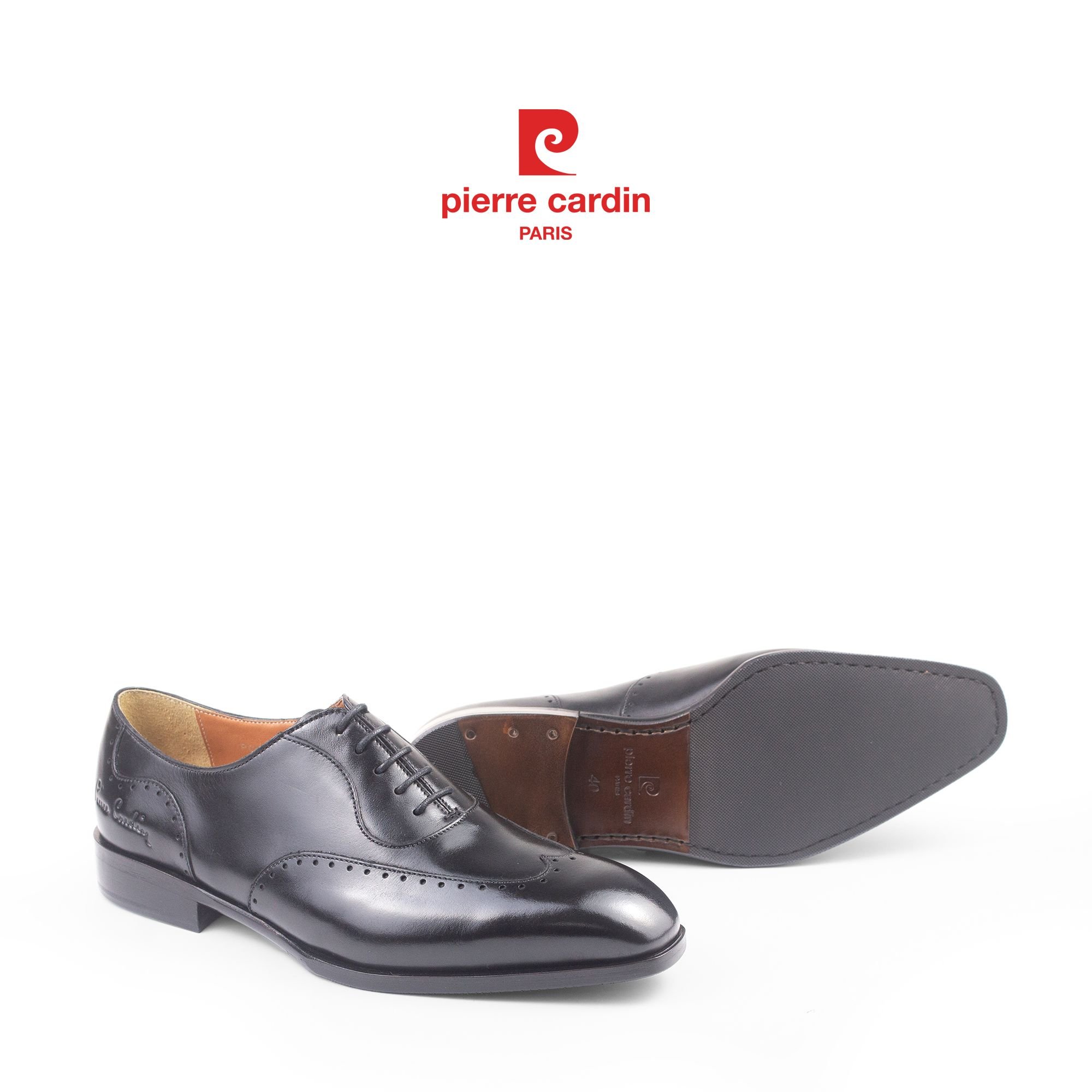 Pierre Cadin Paris Vietnam: Giày Brogue Oxford Cao Cấp Pierre Cardin - PCMFWLH 364 (BLACK)