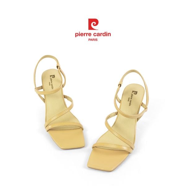 Sandal Cao Gót Mũi Vuông Da Thật Pierre Cardin - PCWFWLH 242 (+6cm)