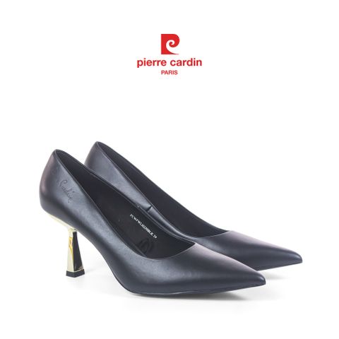 Giày Nữ Cao Gót Da Thật Pierre Cardin - PCWFWLH 239 (+7cm) - BLACK