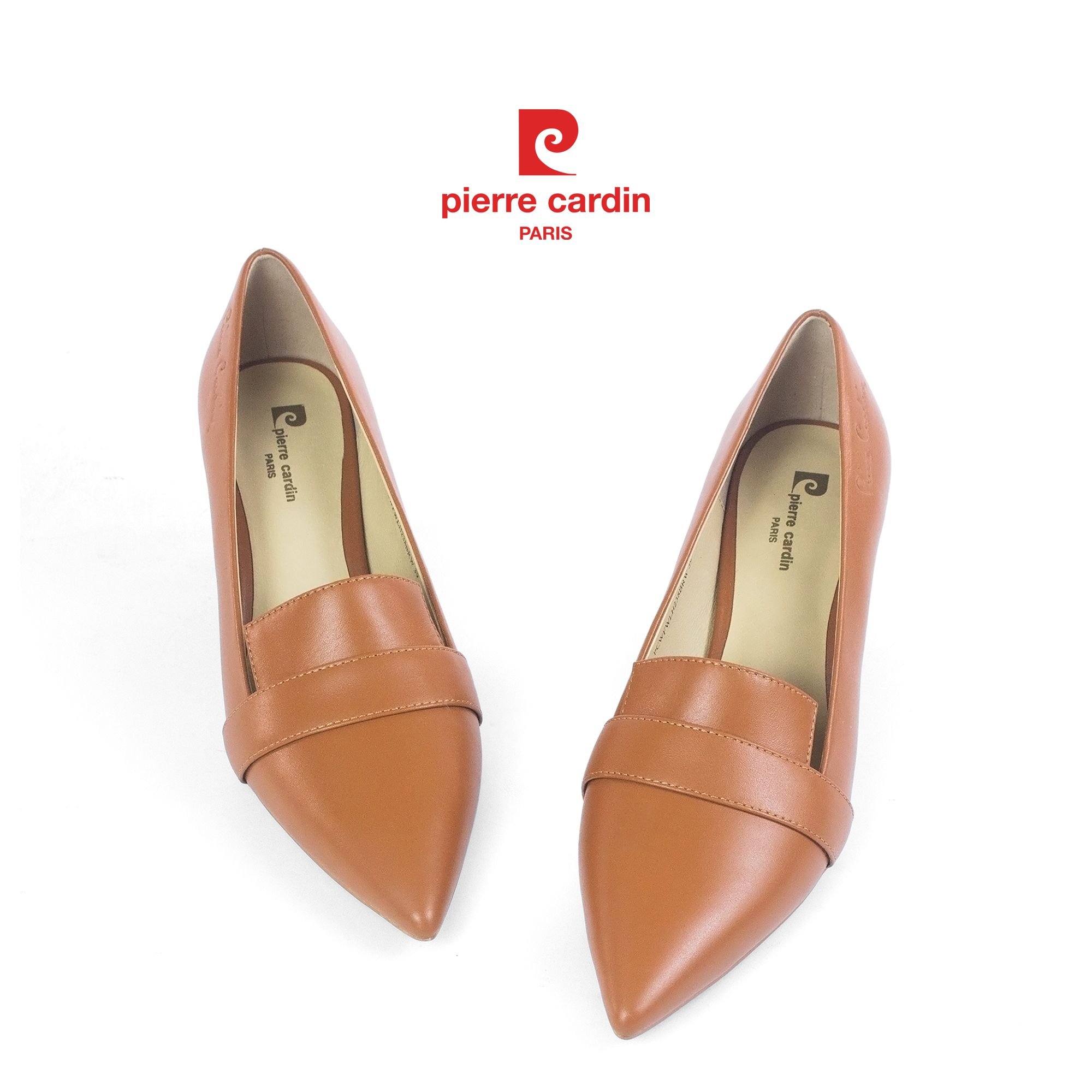 Pierre Cadin Paris Vietnam: Giày Nữ Cao Gót Da Thật Pierre Cardin - PCWFWLH 238 (BROWN)