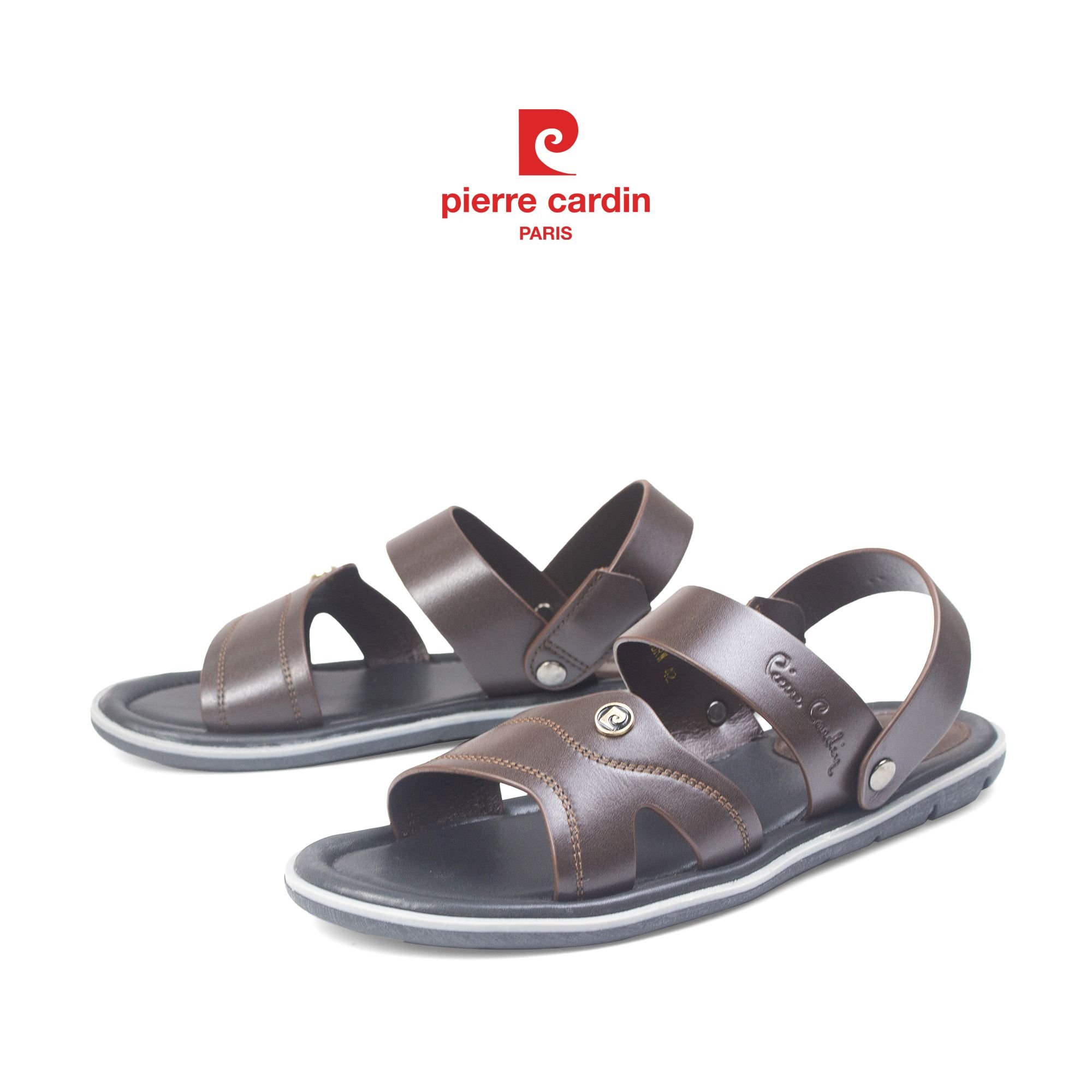 Pierre Cardin Paris Vietnam: Sandals Phiên Bản Cải Tiến Pierre Cardin - PCMFWLH 155 (BROWN)