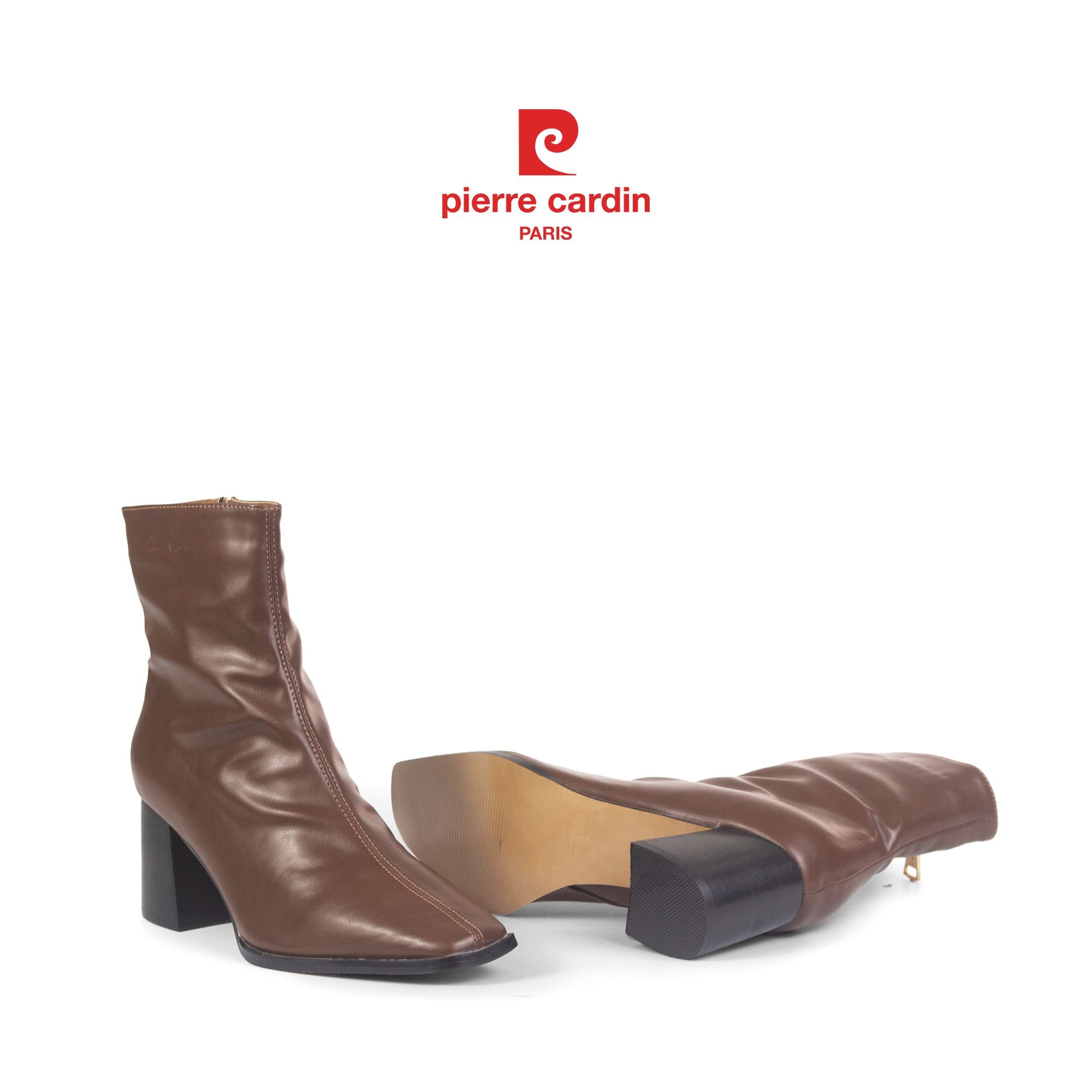 Pierre Cadin Paris Vietnam: Giày Boots Nữ Cổ Trung Pierre Cardin - PCWFWMH 248 (BROWN)