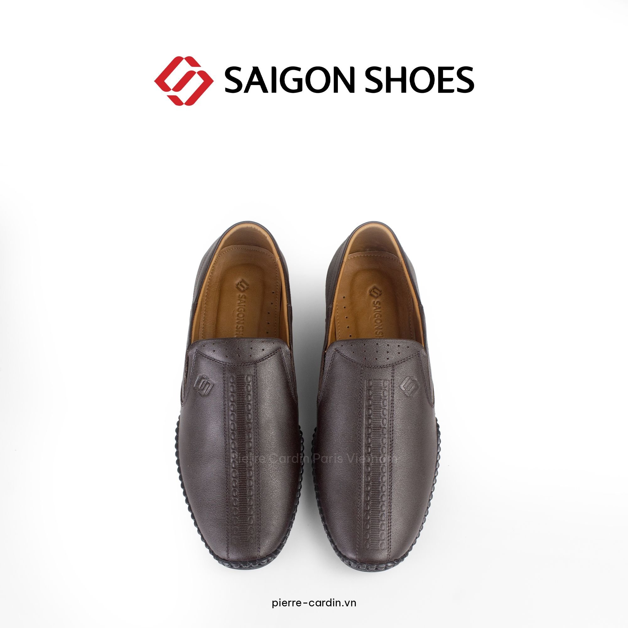 Pierre Cardin Paris Vietnam: Giày Mọi Saigon Shoes - SGMFWLH 001 (BROWN)