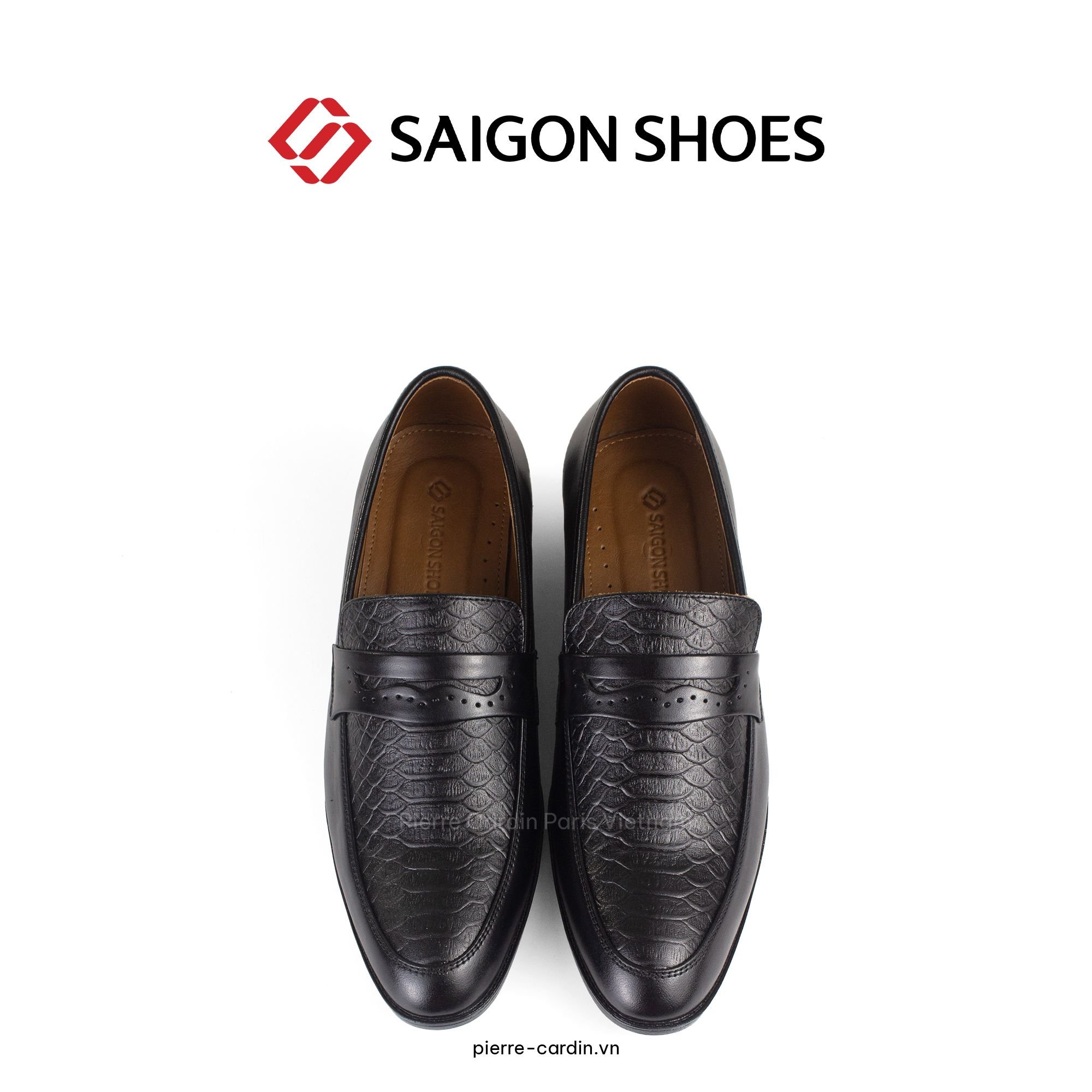 Pierre Cardin Paris Vietnam: Giày Lười Saigon Shoes - SGMFWLH 003 (BLACK)