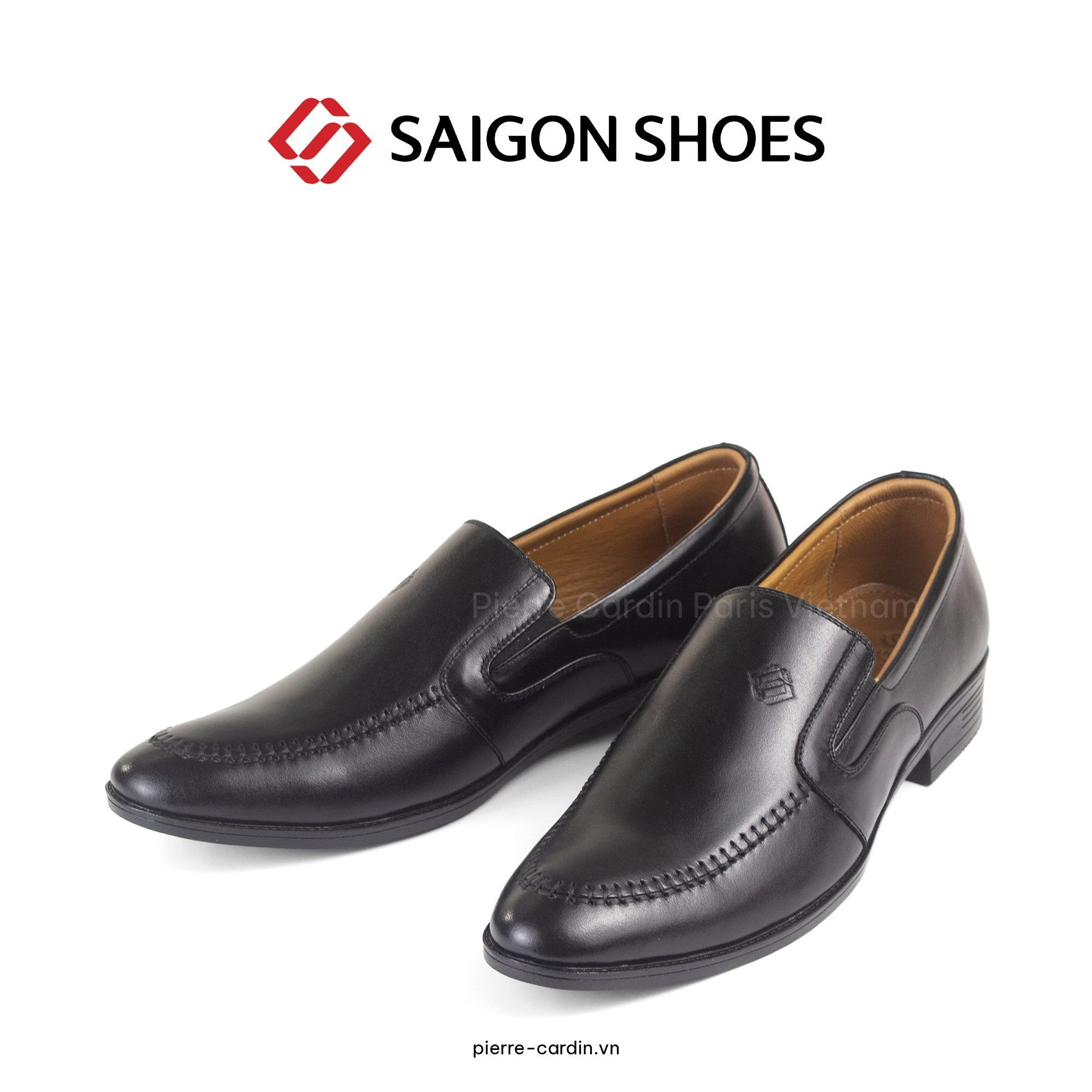 Pierre Cardin Paris Vietnam: Giày Lười Saigon Shoes - SGMFWLH 004 (BLACK)