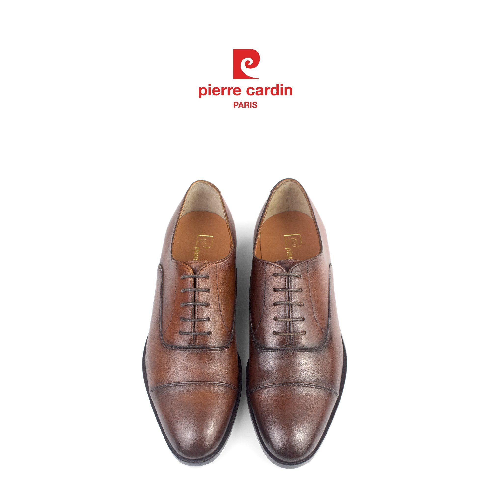 Pierre Cardin Paris Vietnam: Giày Cap-toe Oxford Cao Cấp Pierre Cardin - PCMFWLF 402 (GOLD)