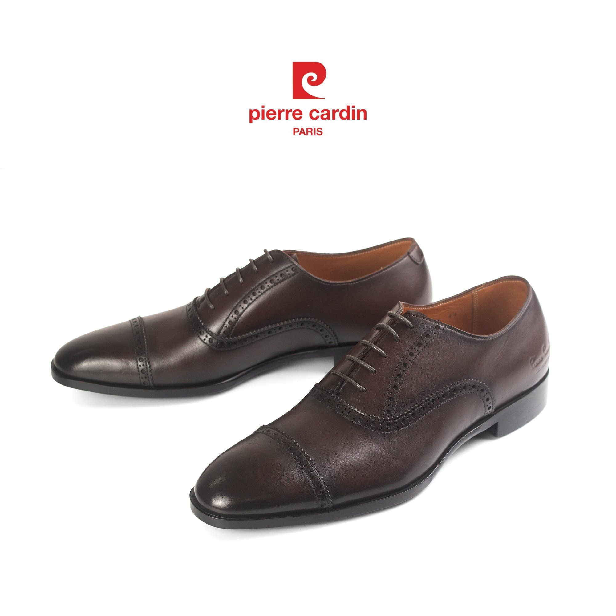 Pierre Cardin Paris Vietnam: Giày Brogue Oxford Pierre Cardin - PCMFWLF 401 (BROWN)