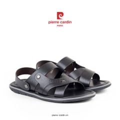 Sandals Da Cao Cấp Pierre Cardin - PCMFWLG 157 (BLACK)