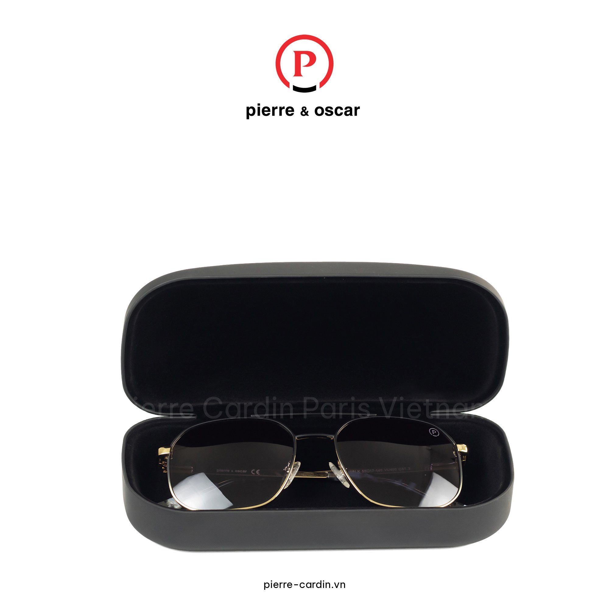 Pierre Cardin Paris Vietnam: Mắt Kính Nam Cao Cấp Pierre&Oscar&nbsp;-&nbsp;POMSGSH010BLK