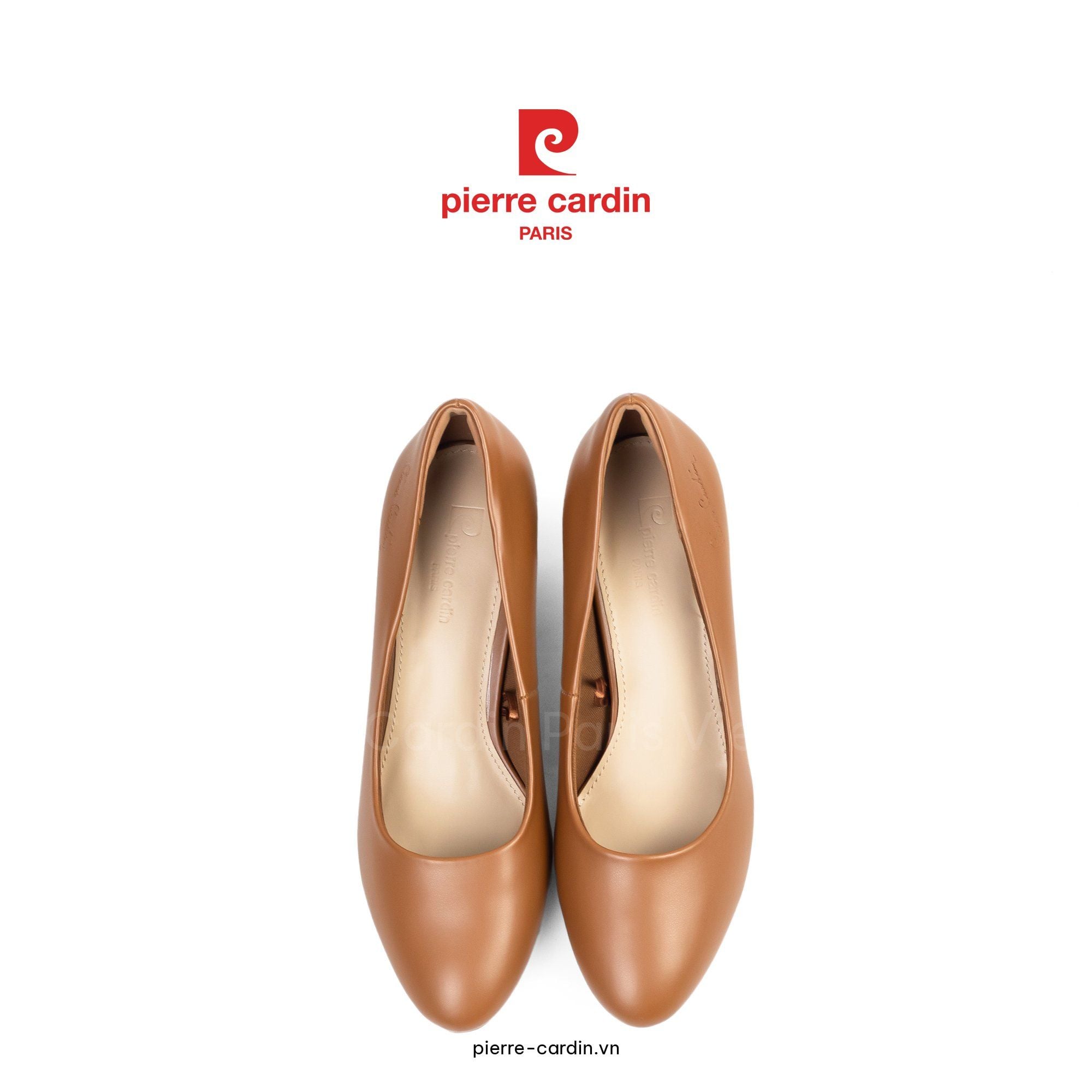 Pierre Cardin Paris Vietnam: Giày Cao Gót Nữ Cổ Điển Pierre Cardin - PCWFWSI 260 (BROWN)