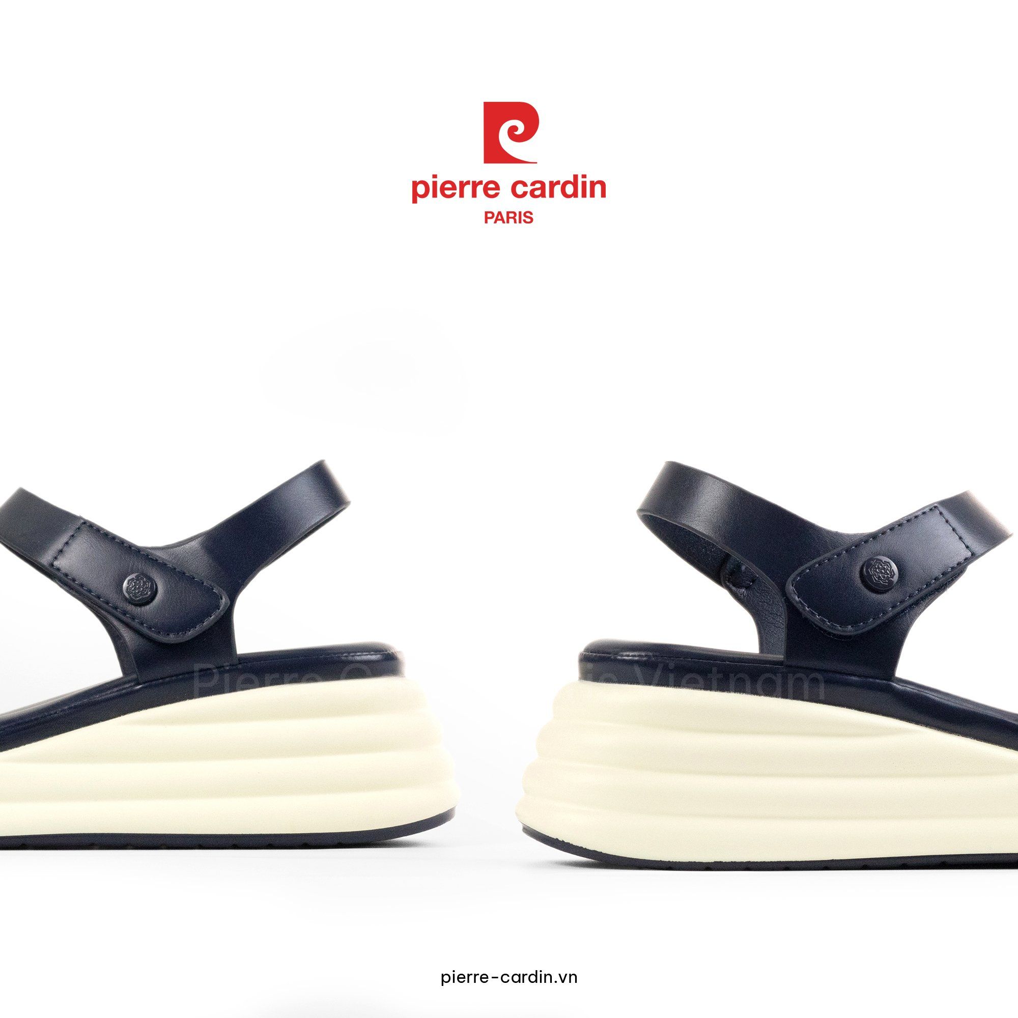 Pierre Cardin Paris Vietnam | Sandals Cao Gót Comfort Pierre Cardin - PCWFWH 256&nbsp;(NAVY)